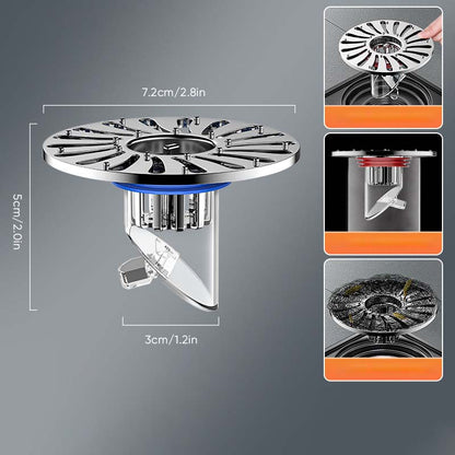 New gravity drainage and deodorant filter