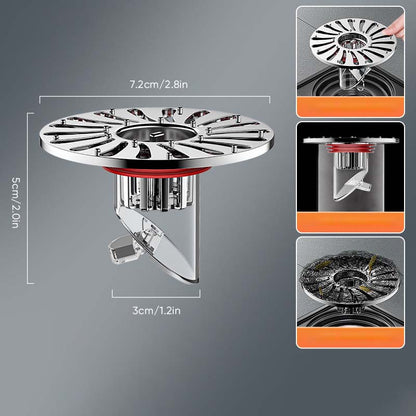 New gravity drainage and deodorant filter