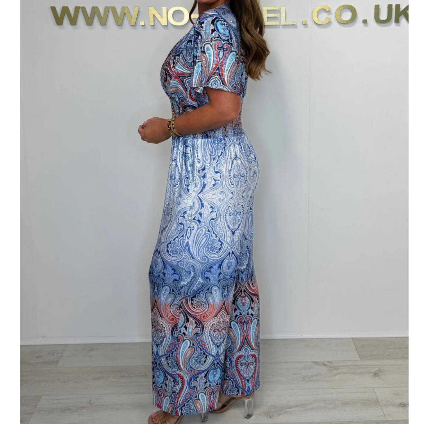 🌷 Summer Hot Sale 50% Off - Bohemian Print Wide Leg Jumpsuit