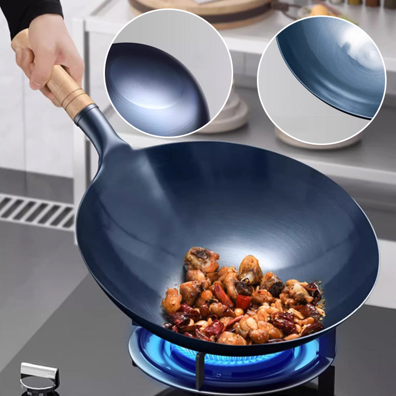 （🔥New Year Special 50% OFF+ free shipping）Uncoated Non-Stick Iron Wok