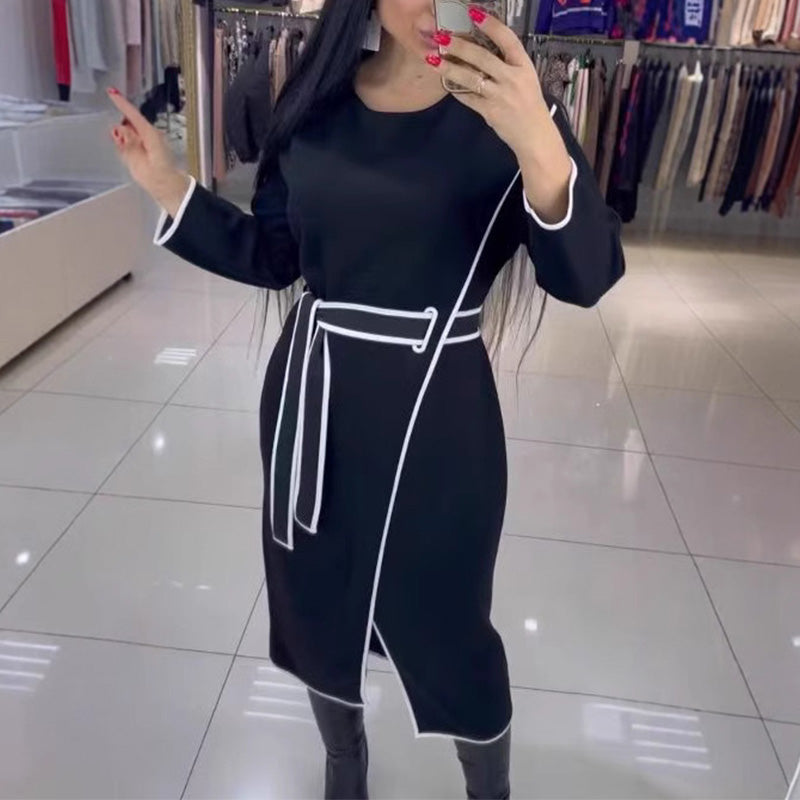 🌸Spring Specials💐 Women's Fashion Waistline Long Sleeve Dress