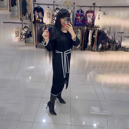 🌸Spring Specials💐 Women's Fashion Waistline Long Sleeve Dress