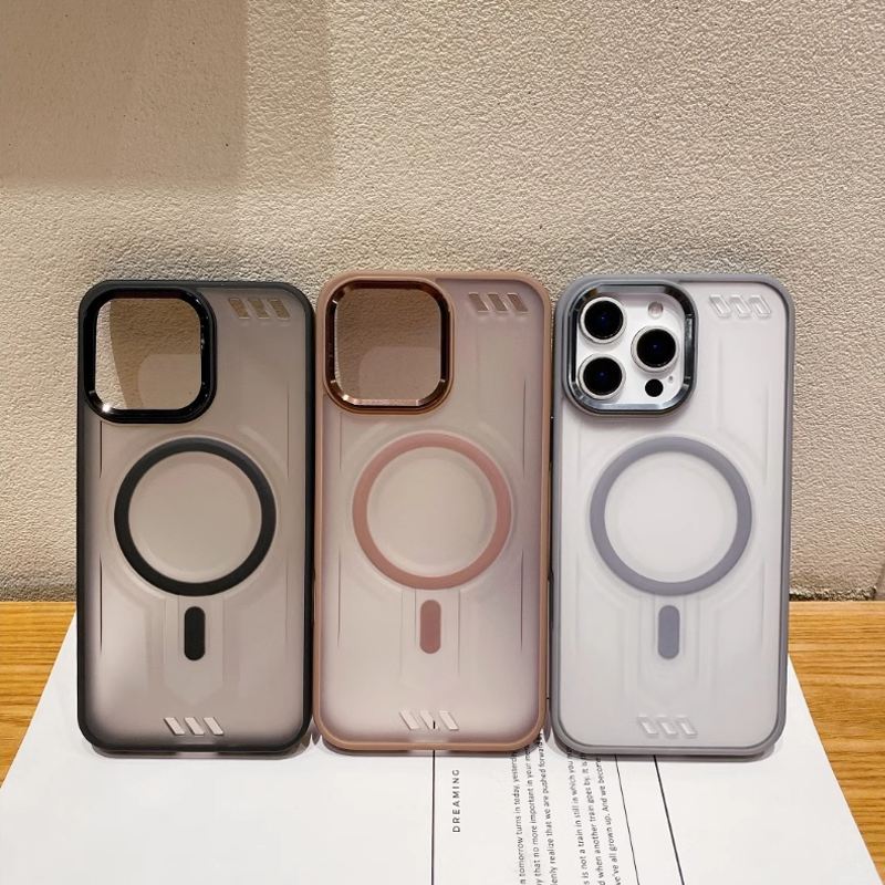 PureShield Clear Matte Phone Case –Magnetic Compatible & Fingerprint-Resistant